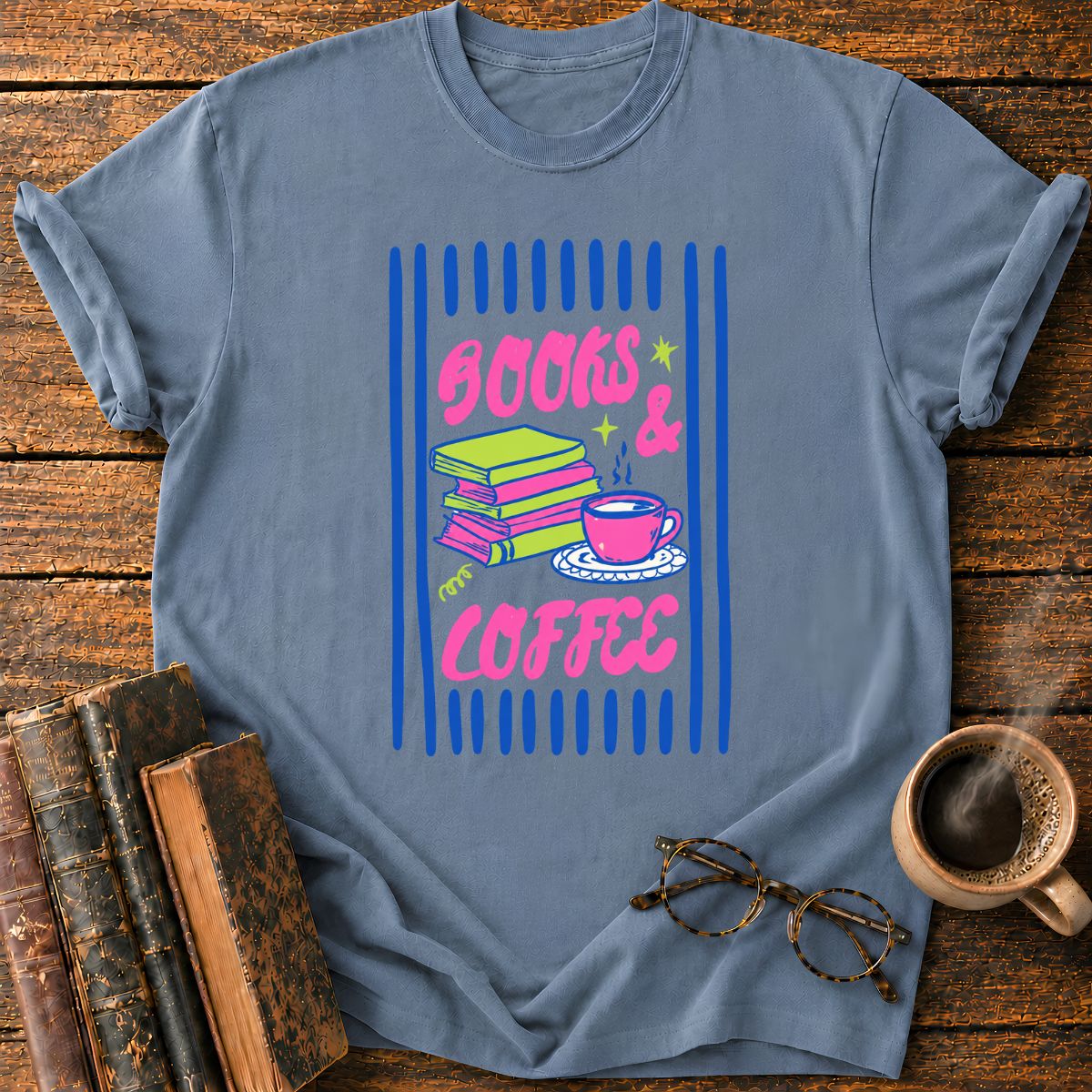 Books & Coffee T-Shirt