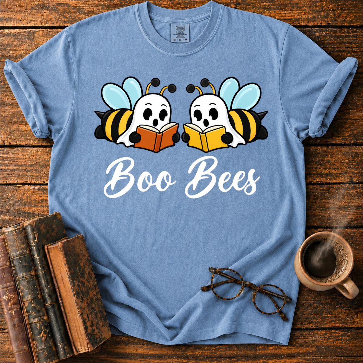 Boo Bees Reading Side by Side T-Shirt