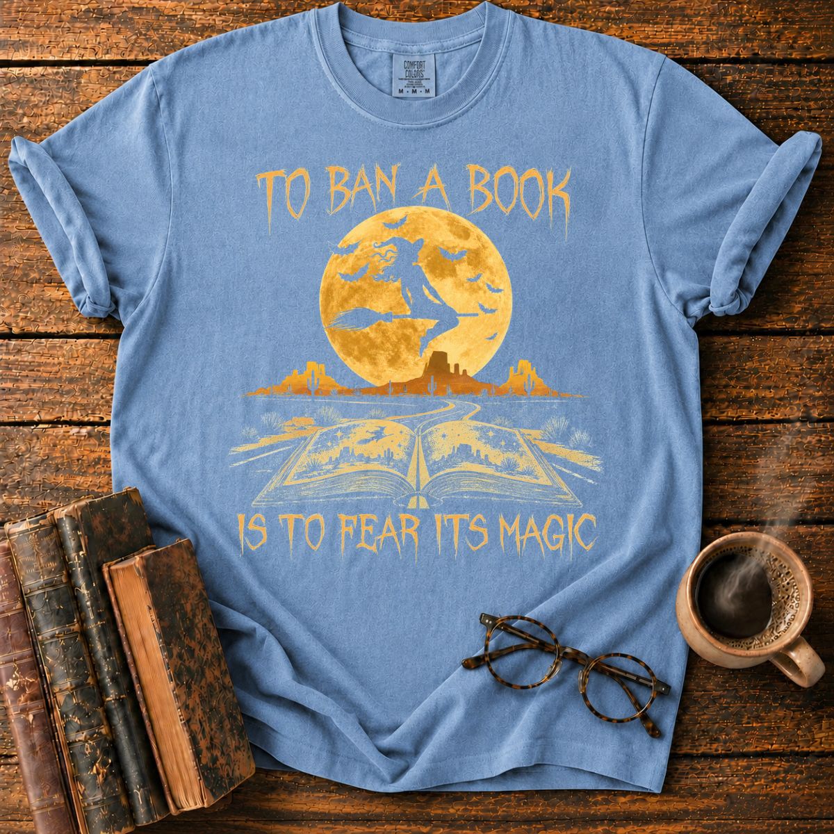 Magic Book on the Desert Highway T-Shirt