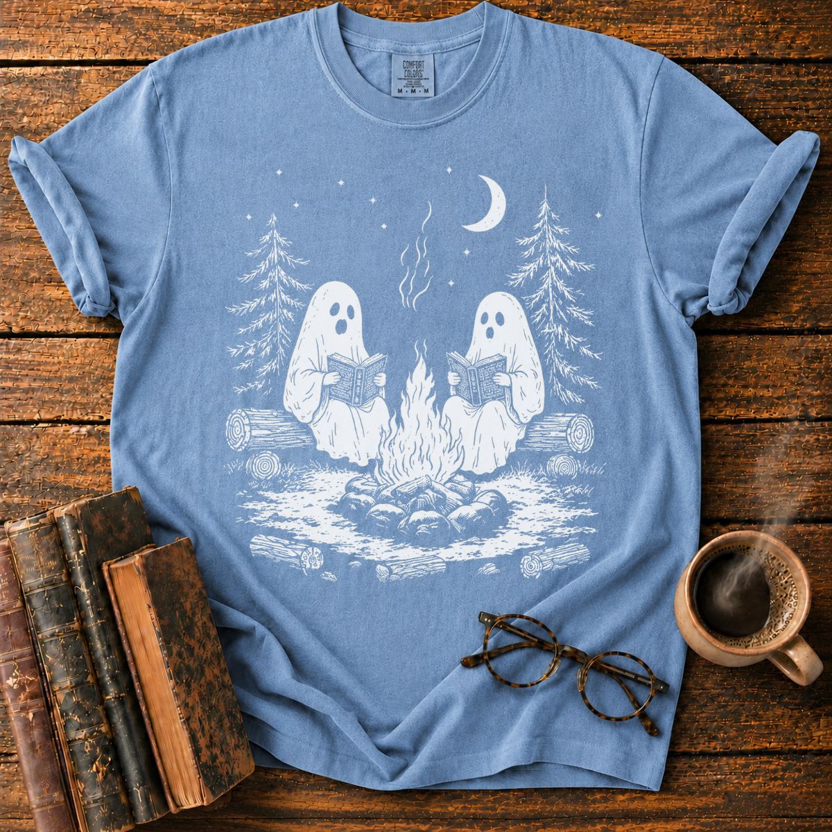 Ghostly Campfire Book Club T-Shirt