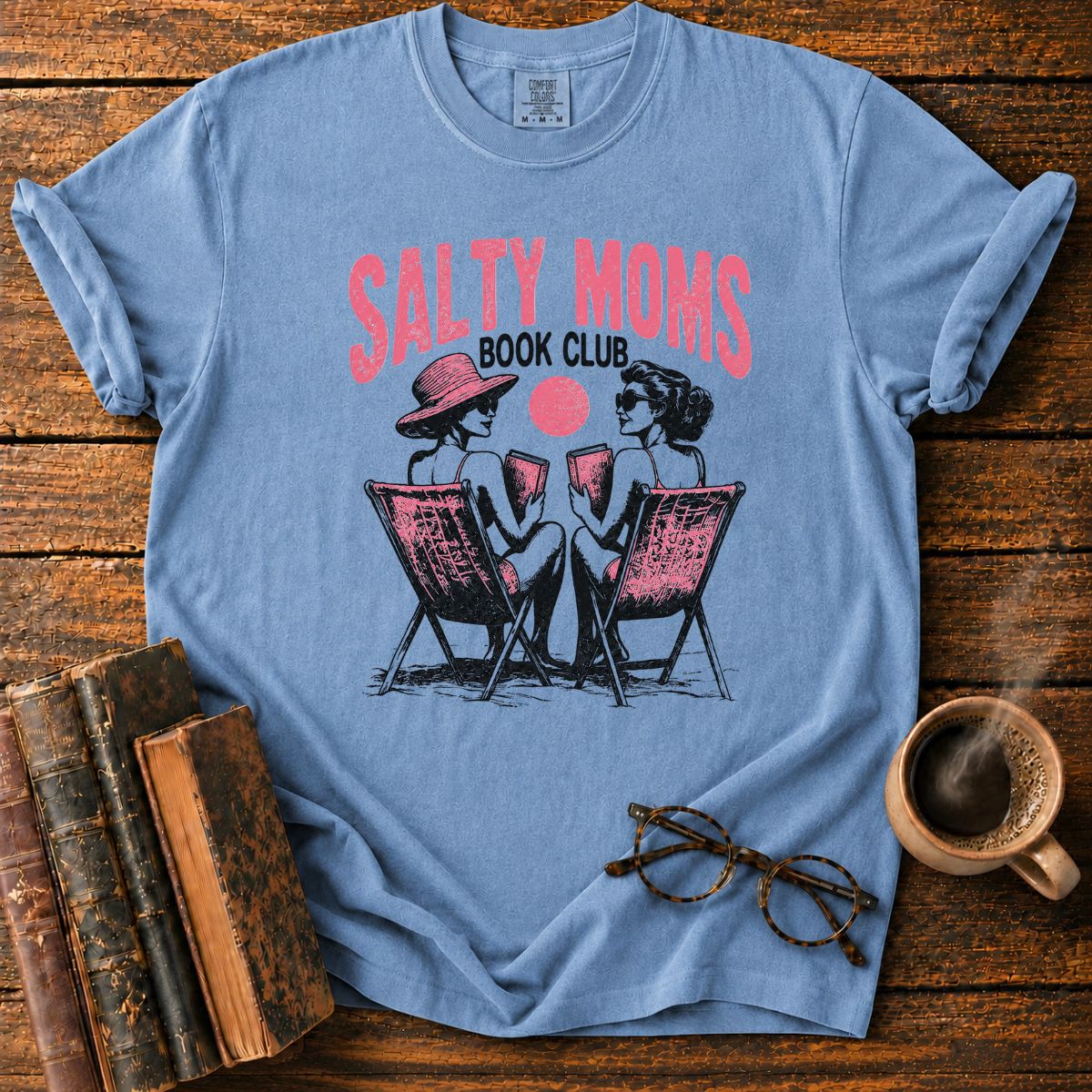 Salty Moms Beach Book Club T-Shirt