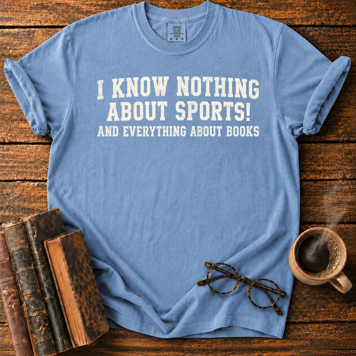 I Know Nothing About Sports Book Lover T-Shirt
