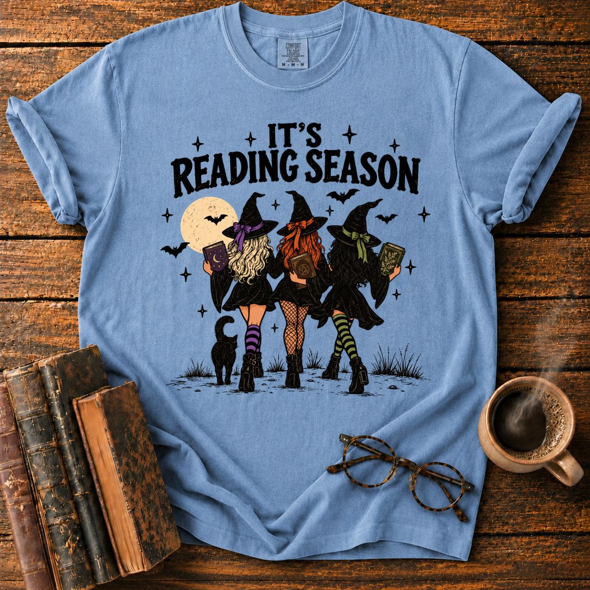 It's Reading Season Witches Halloween T-Shirt