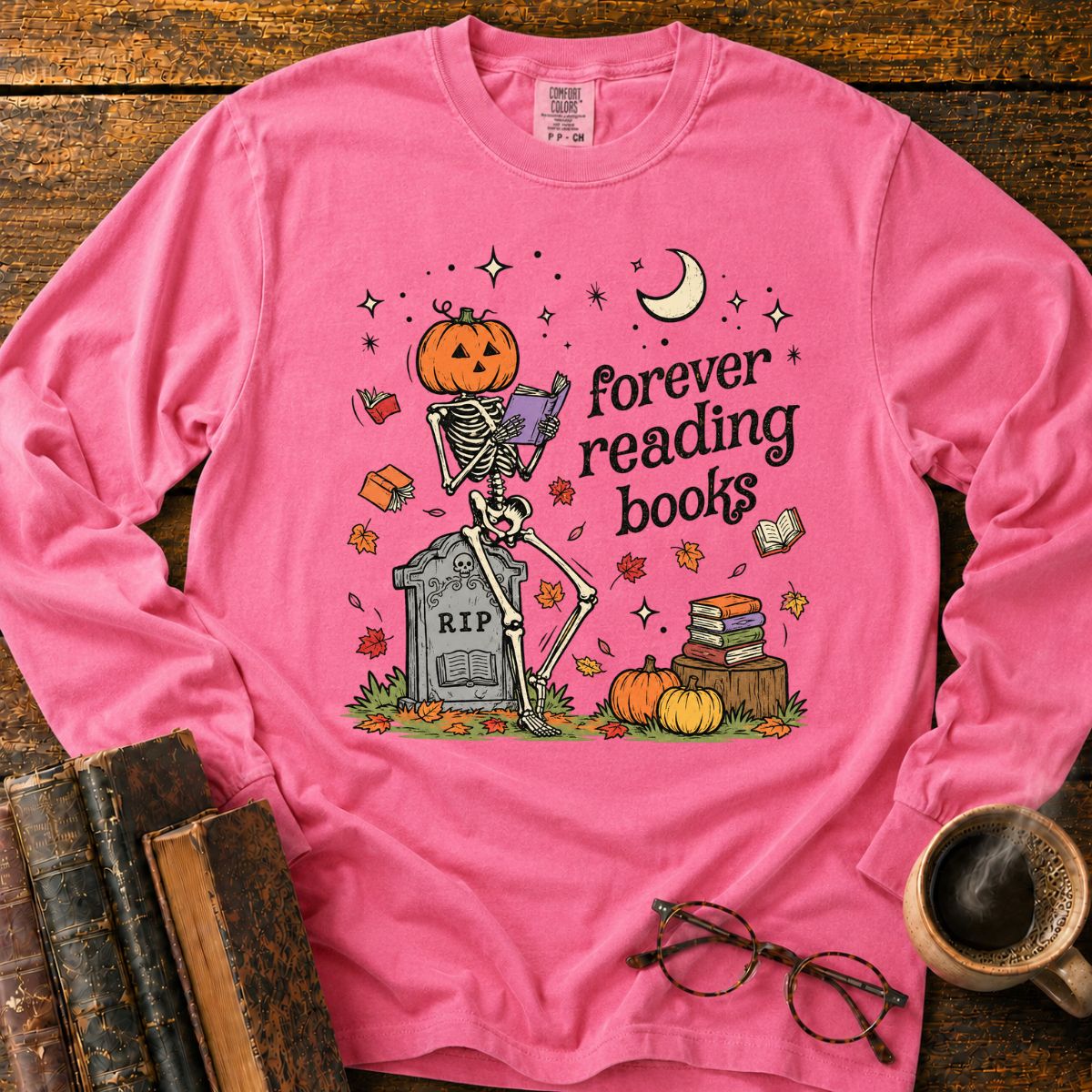 Forever Reading Books LS T-Shirt