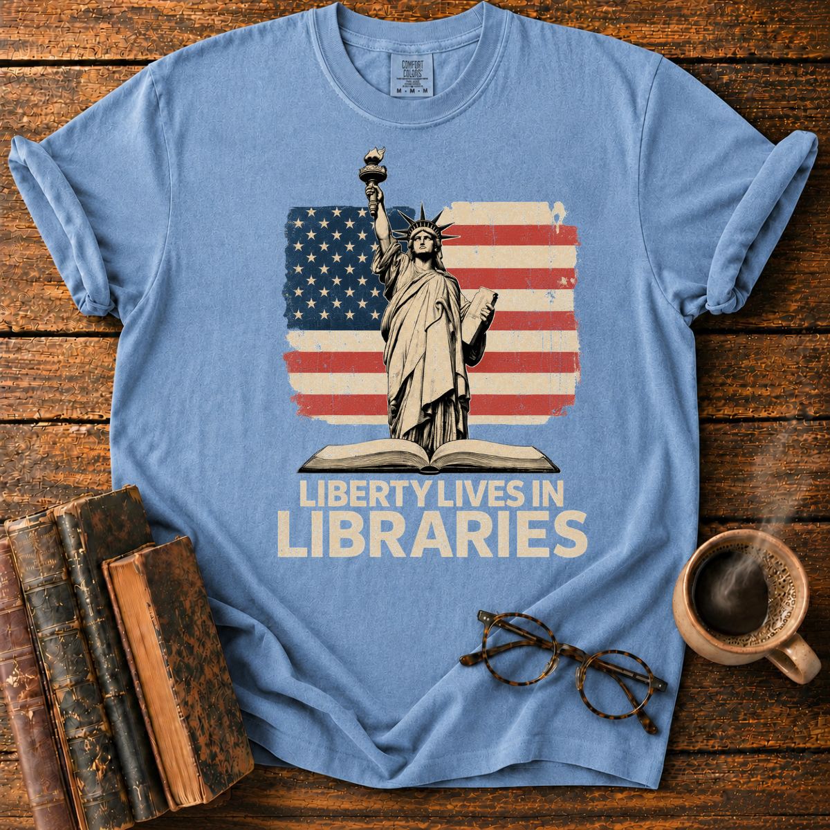 Liberty Lives in Libraries T-Shirt