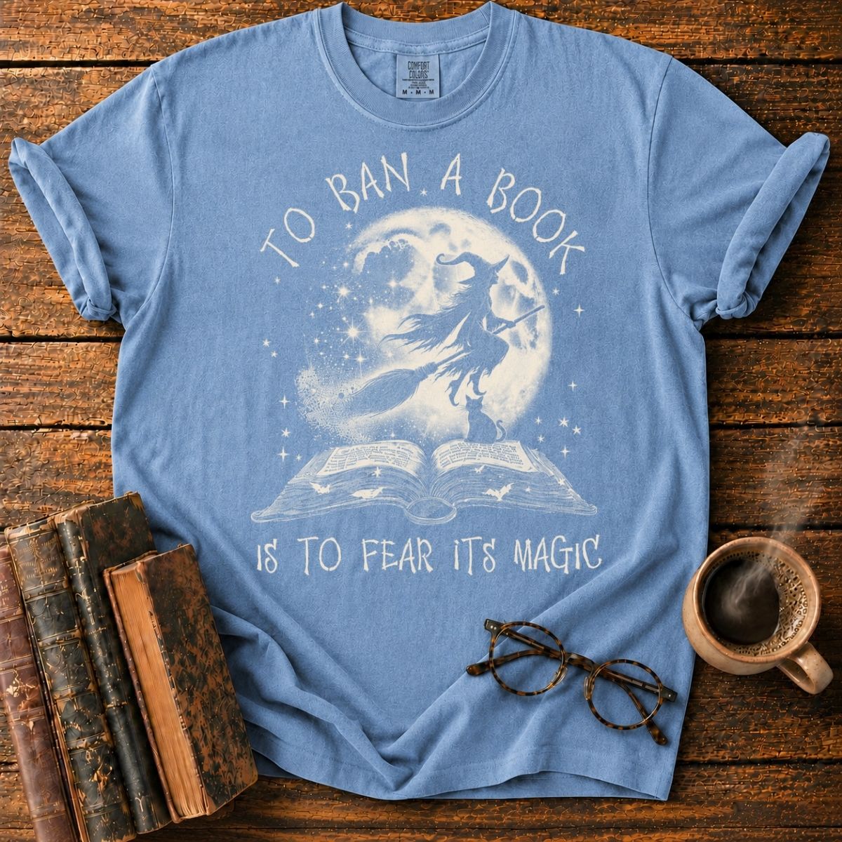 Moonlit Witchcraft and Forbidden Books T-Shirt