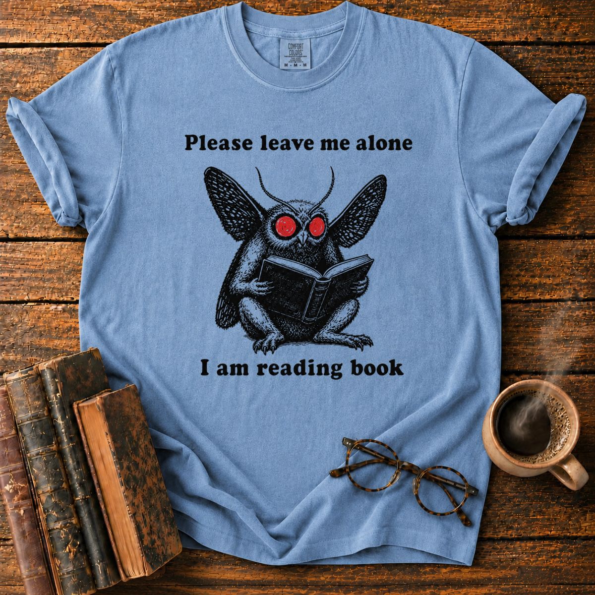 Moth Reader_ Please Leave Me Alone T-Shirt