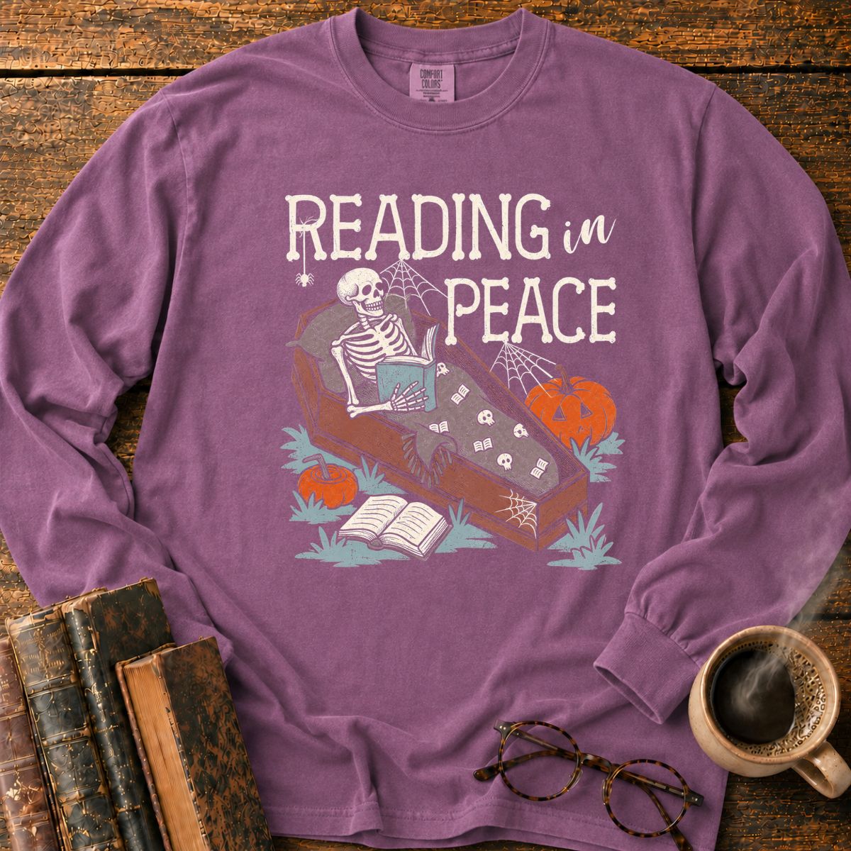 Reading In Peace LS T-Shirt