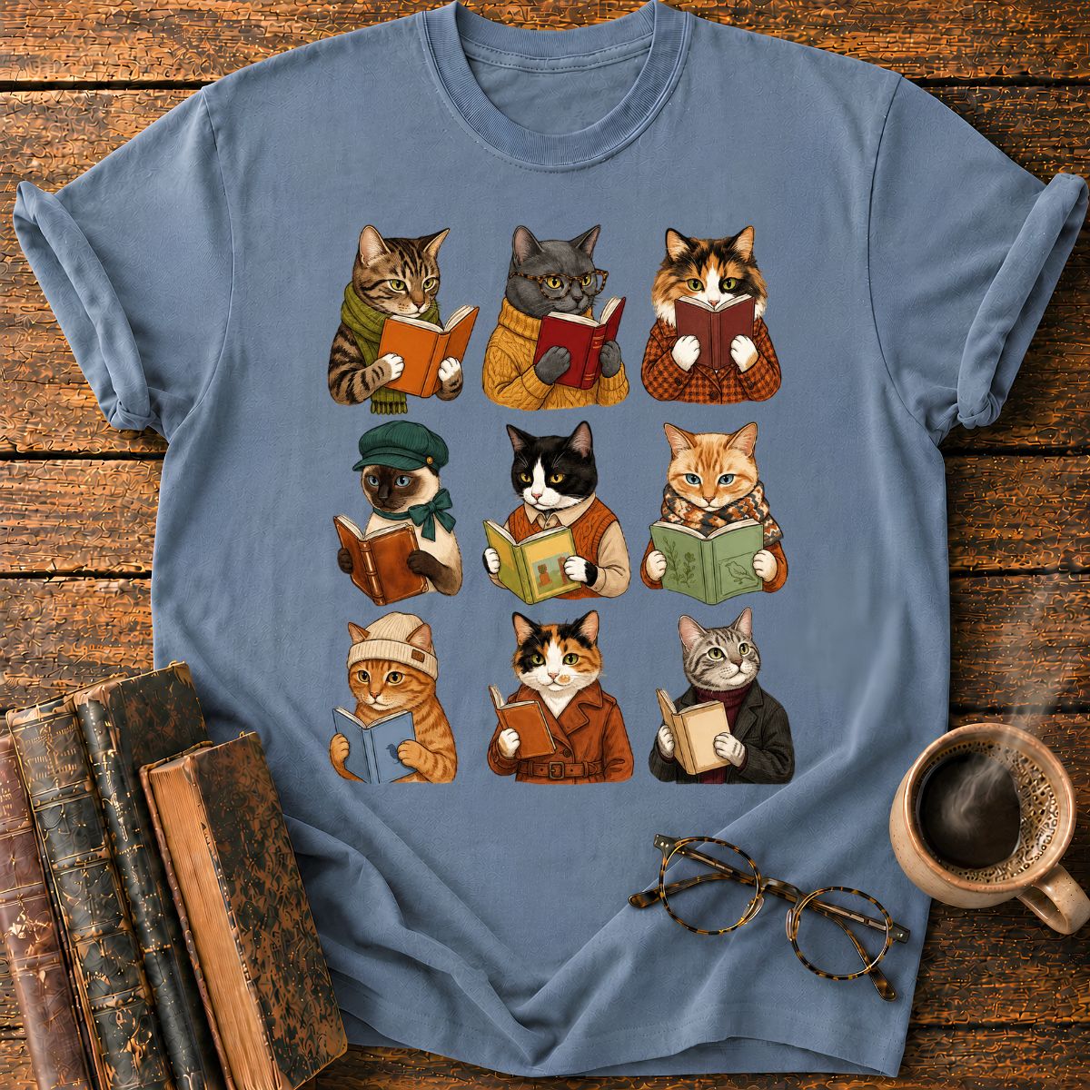 Cats & Books T-Shirt