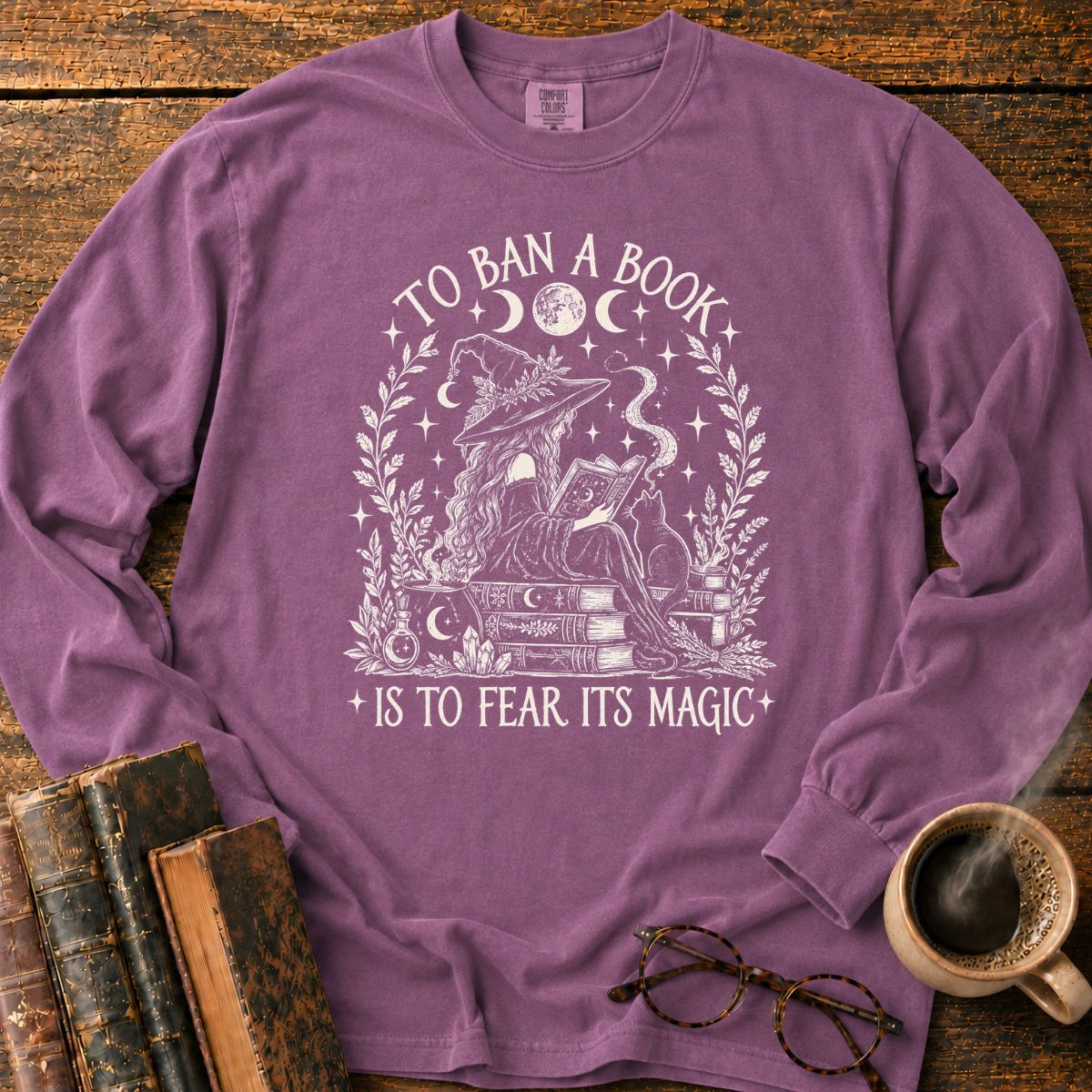 To Ban a Book_ Fear Its Magic LS T-Shirt