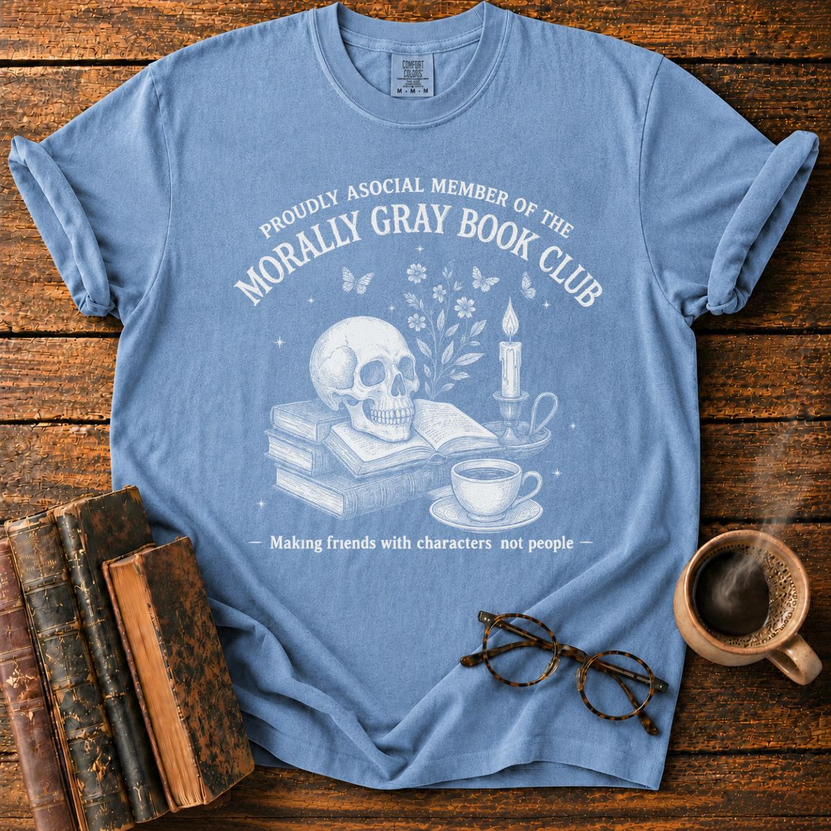 Morally Gray Book Club Crest T-Shirt