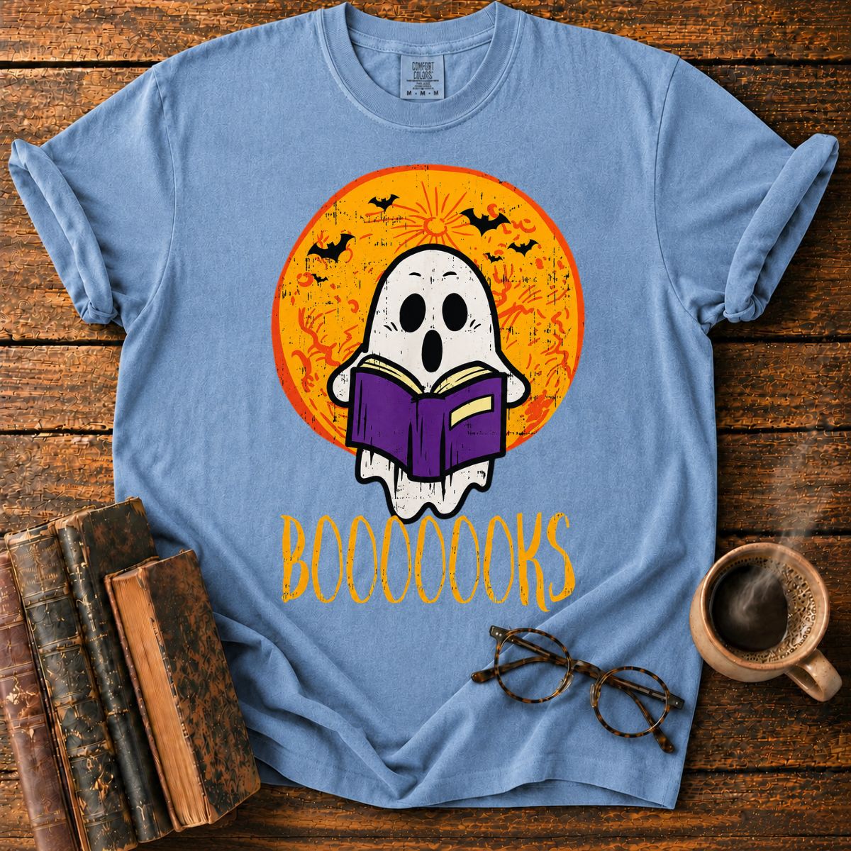 Ghostly Halloween Book Night T-Shirt