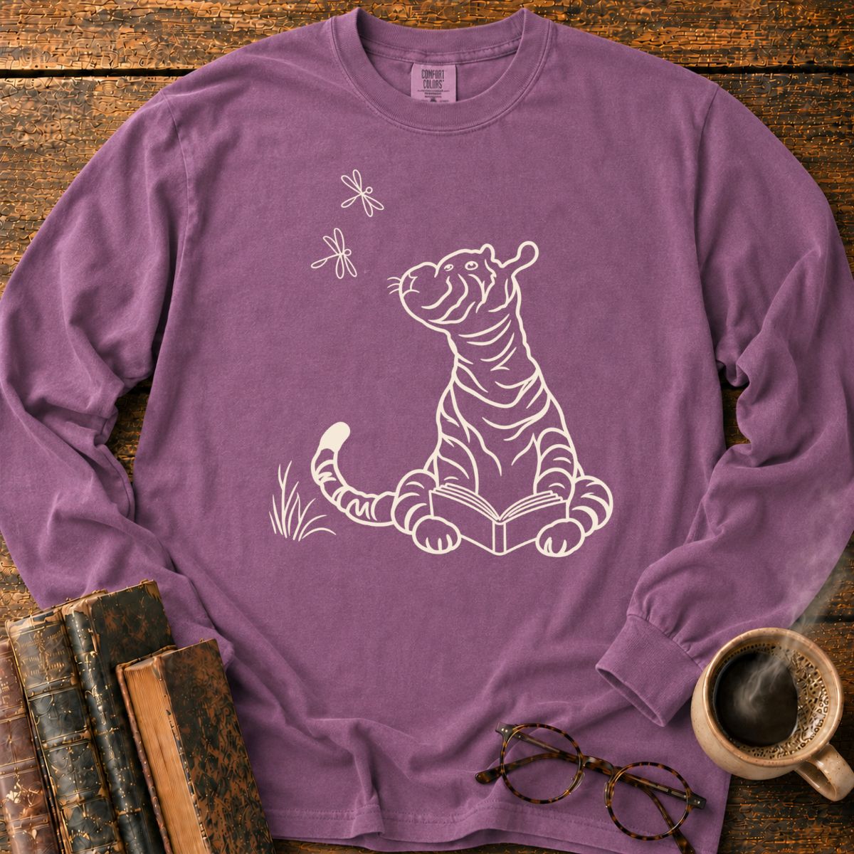Tiger 1928 Reading Book LS T-Shirt