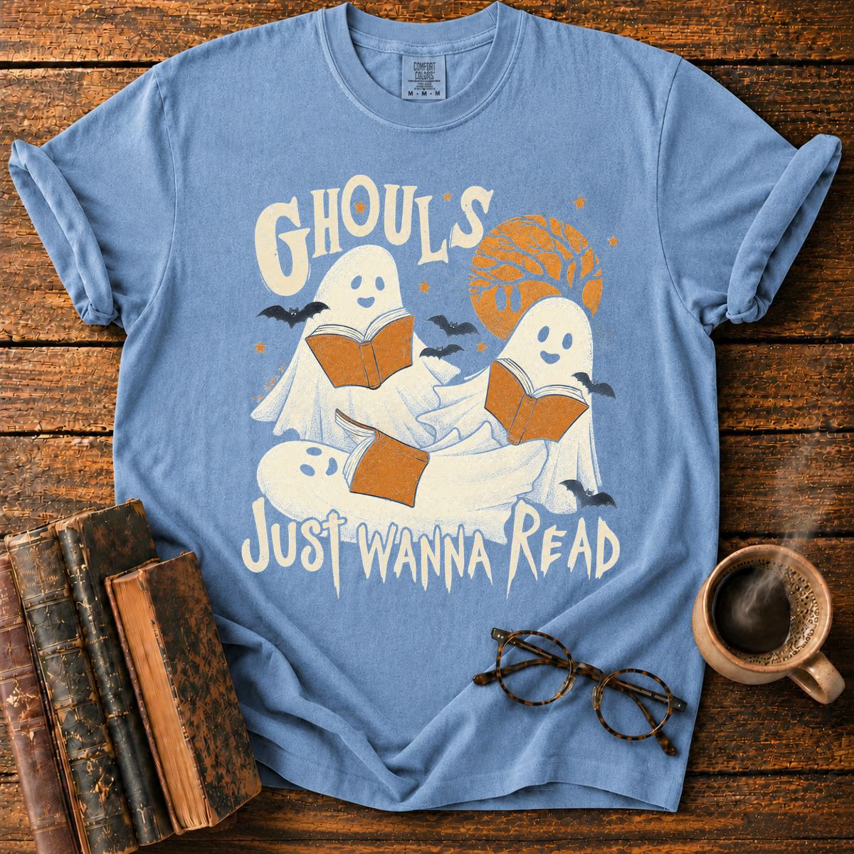 Ghouls Just Wanna Read Ghost T-Shirt