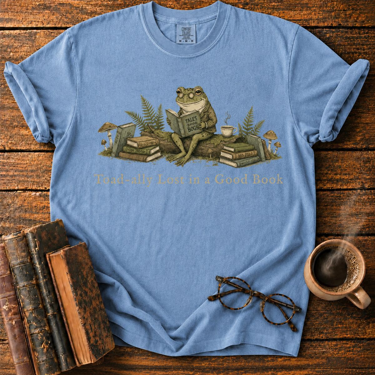 Toad-ally Lost in a Good Book T-Shirt