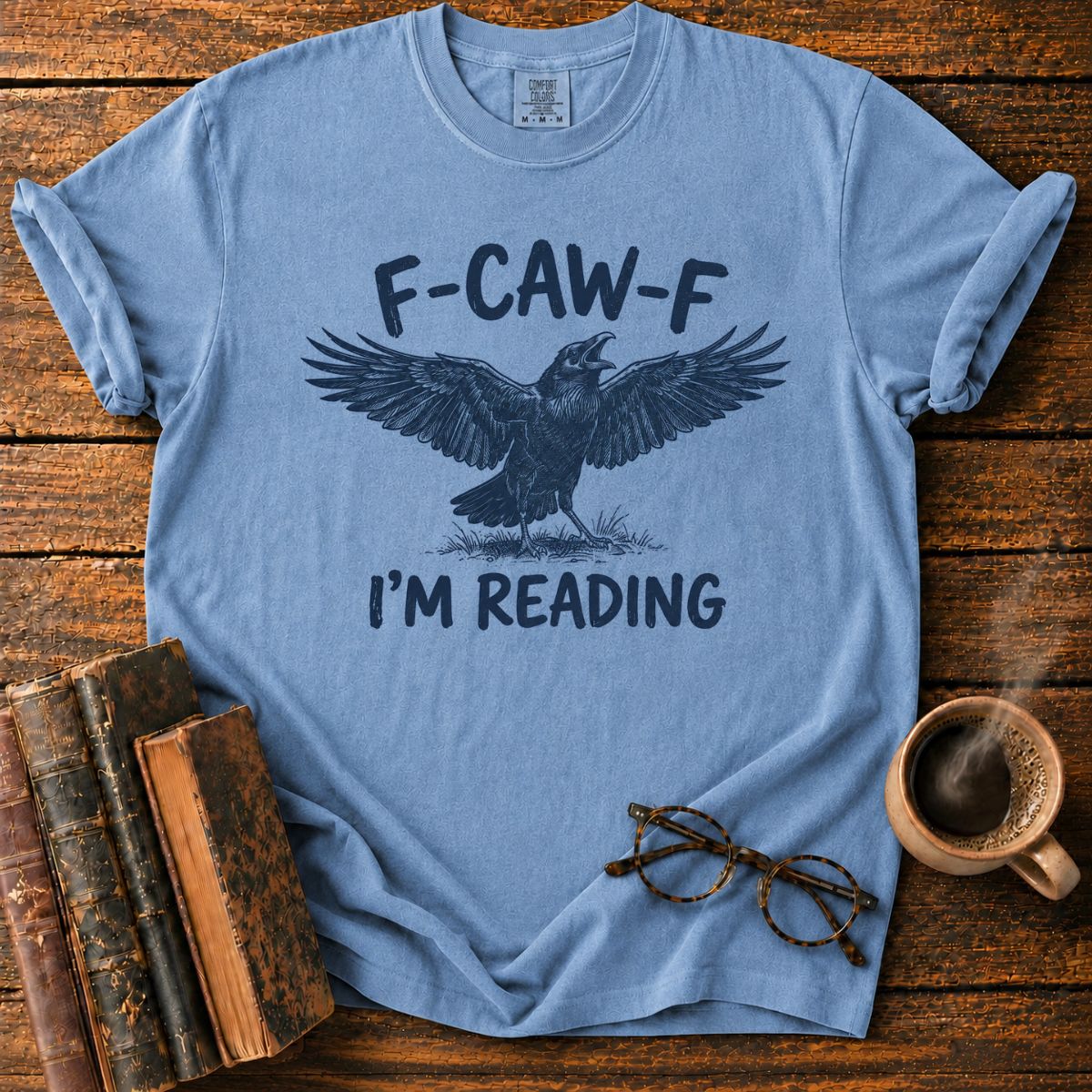 Funny Crow I'm Reading T-Shirt