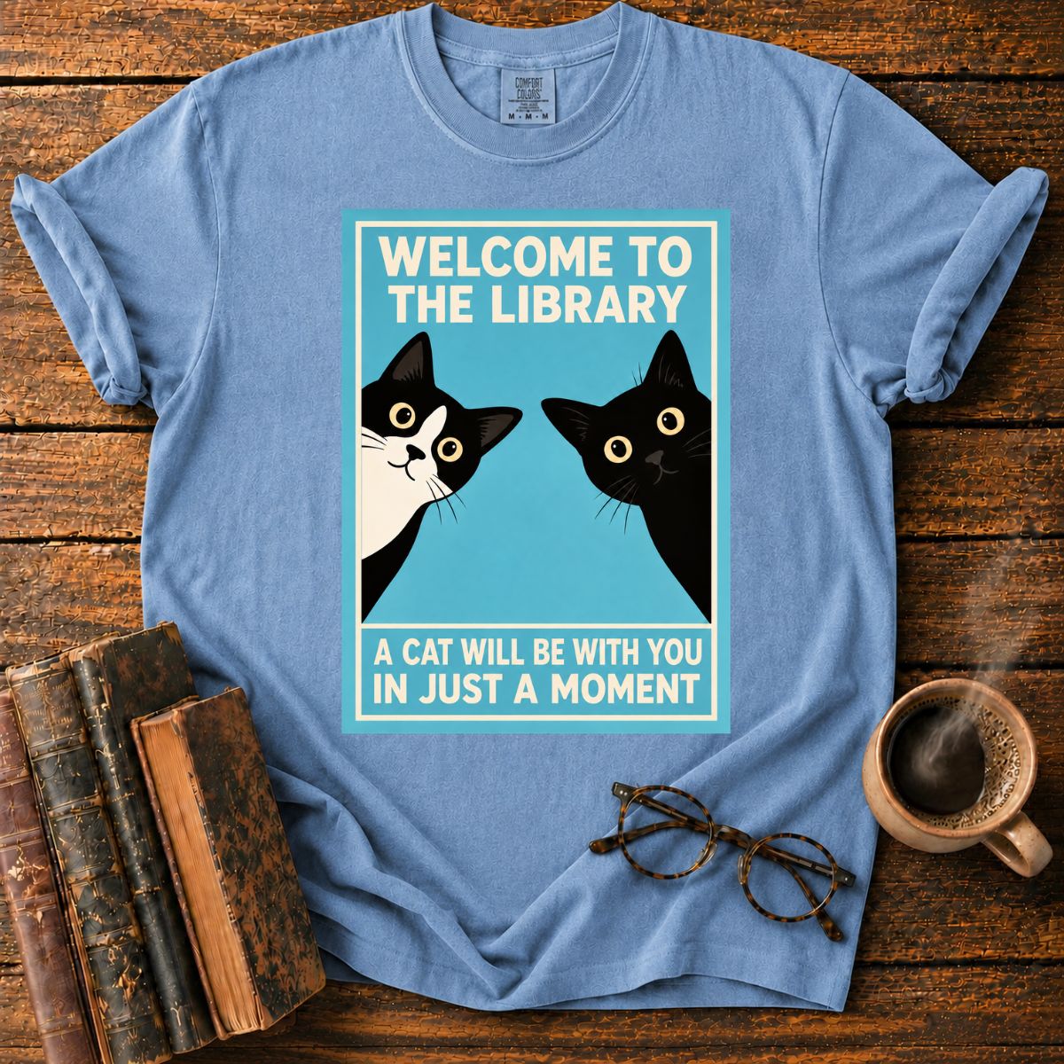 Welcome to the Cat Library T-Shirt