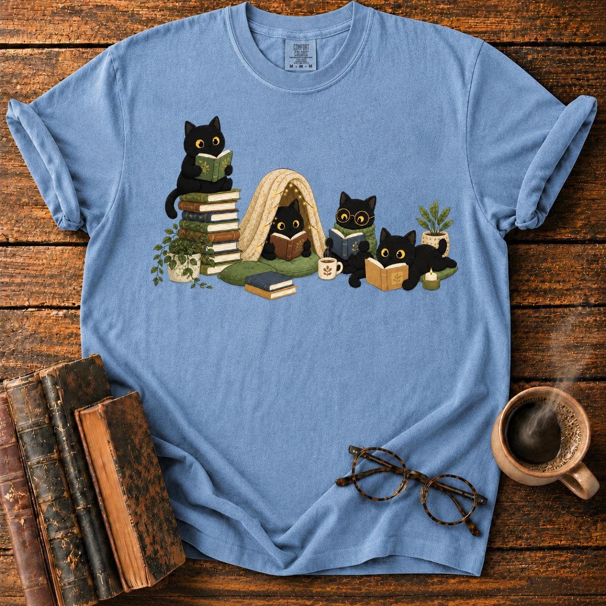 Cats & Books T-Shirt