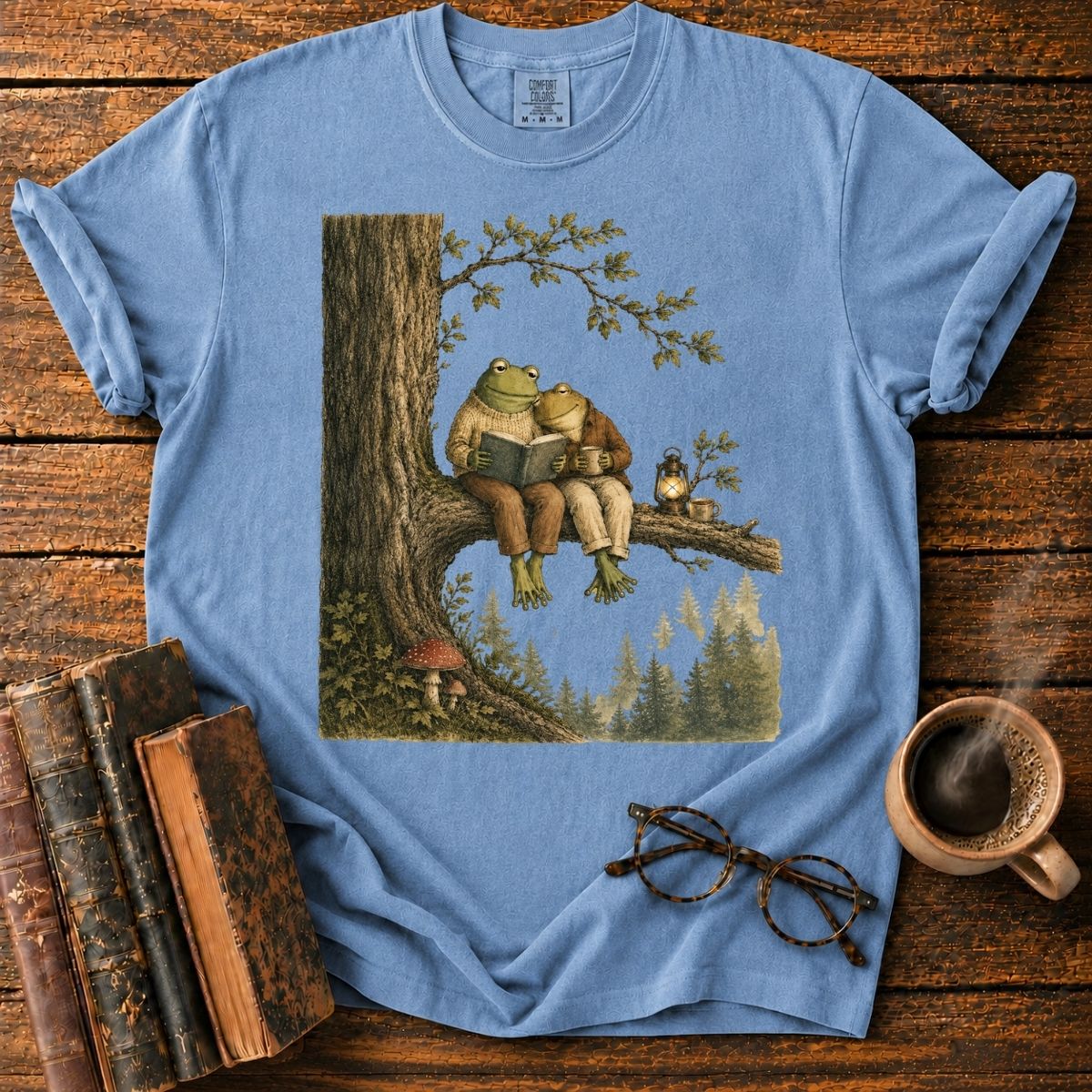 Frog Friends Reading Together T-Shirt