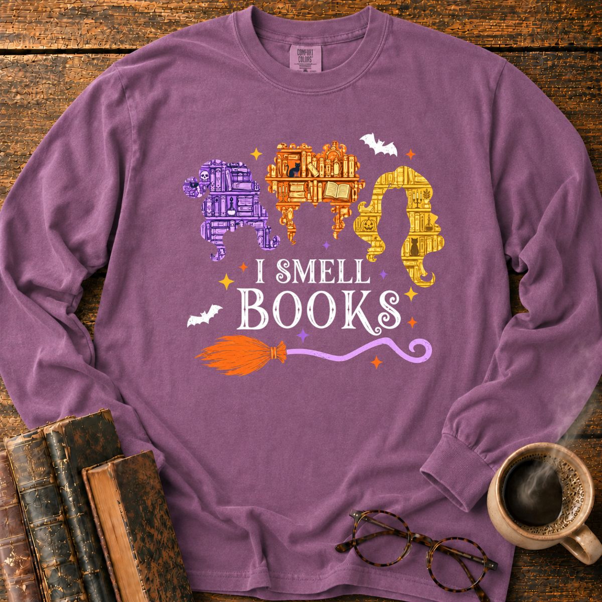 I Smell Books Halloween LS T-Shirt