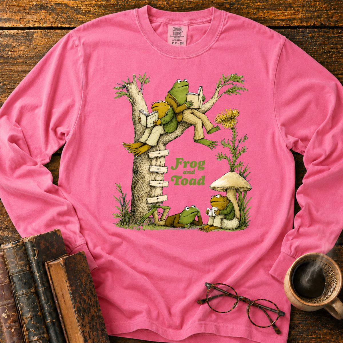 Frog and Toad Under the Tree Long Sleeve T-Shirt
