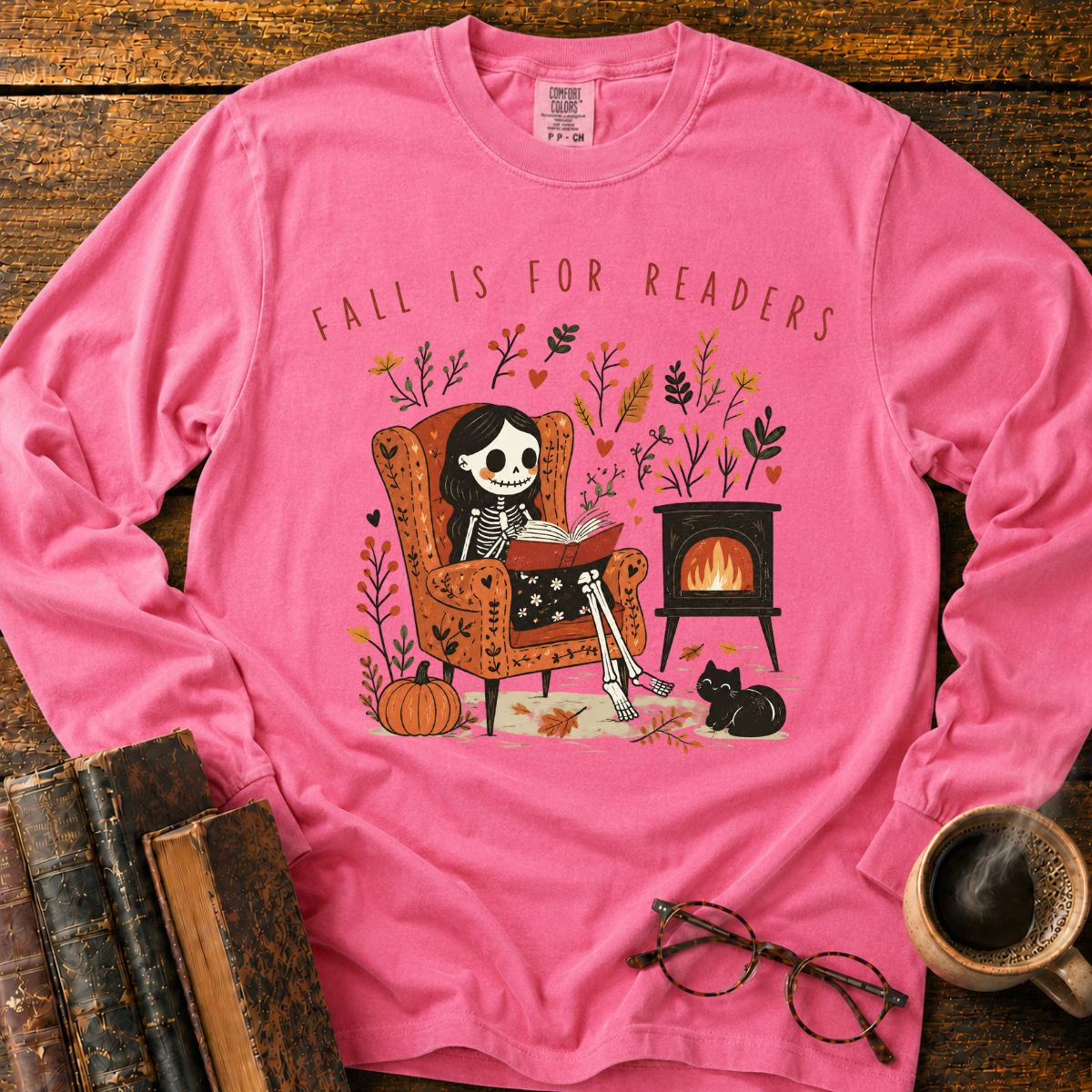 Fall Is For Readers LS T-Shirt