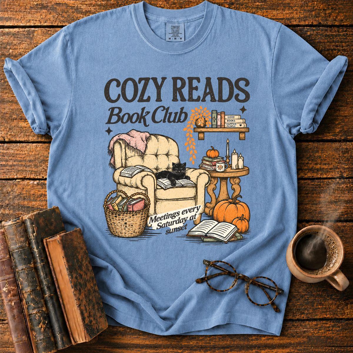 Cozy Reads Book Club Autumn T-Shirt