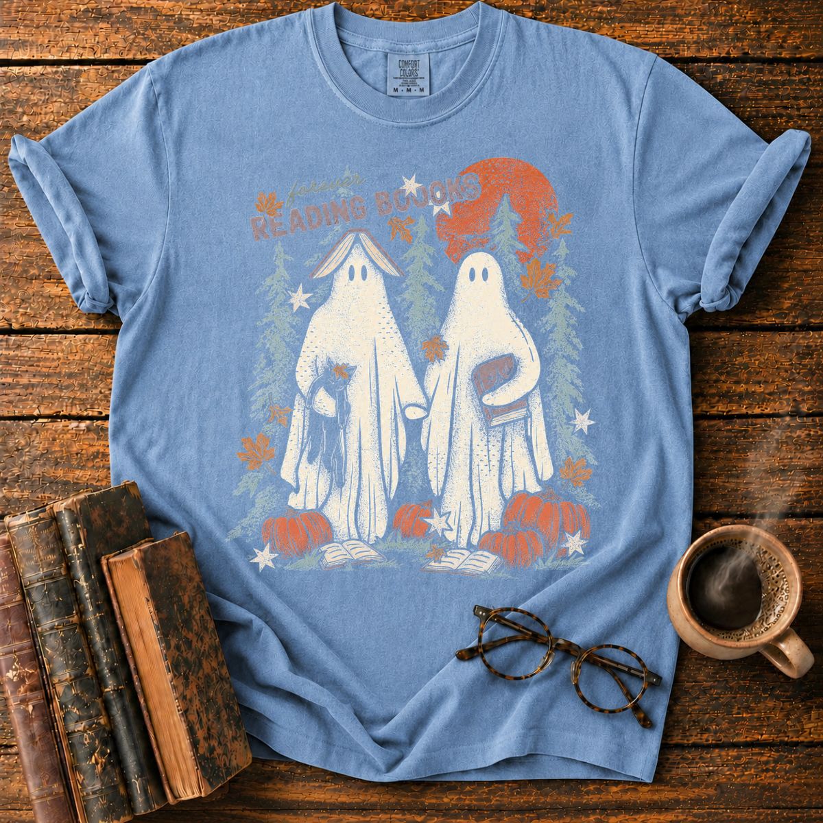 Forever Reading Under the Autumn Moon T-Shirt