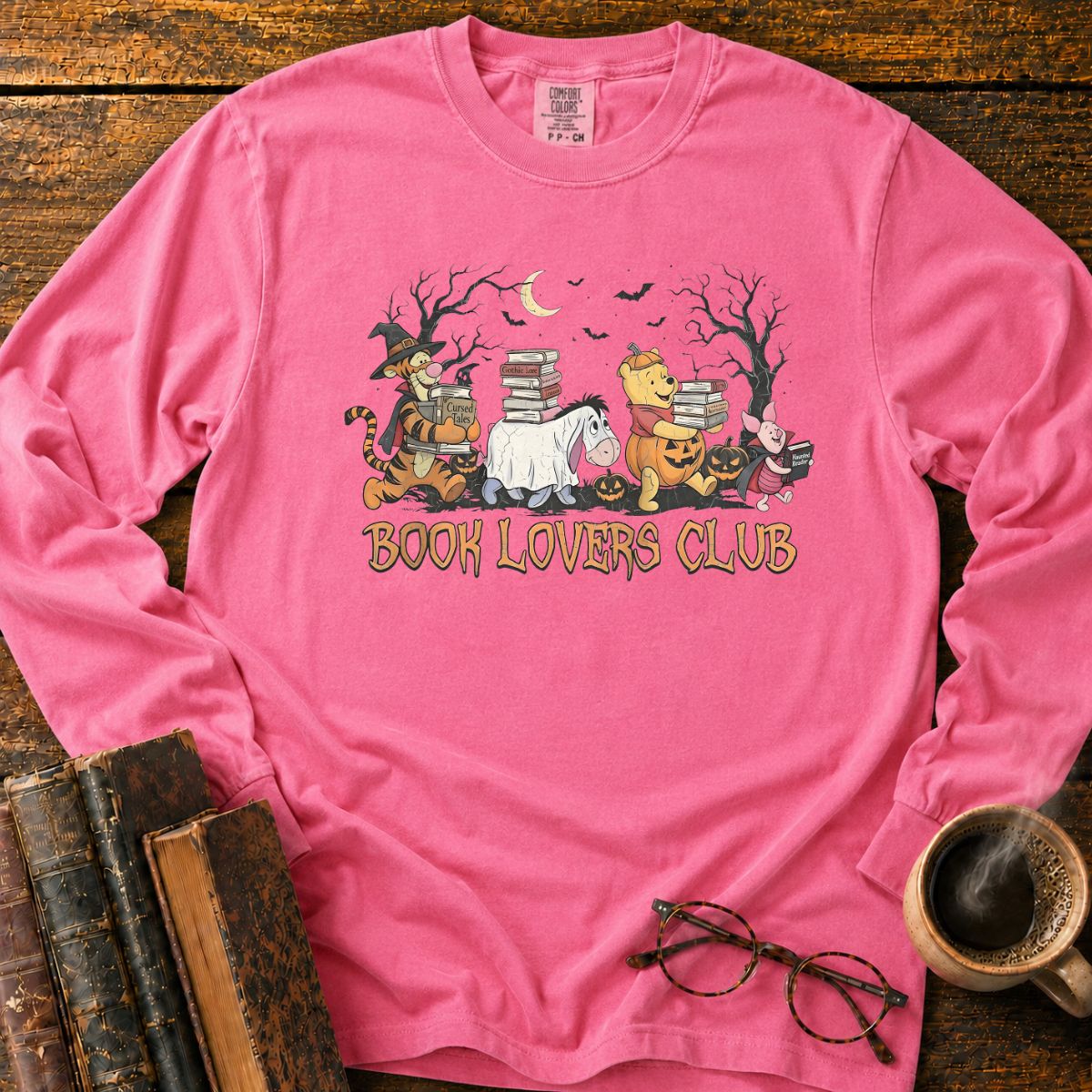 Halloween Book Lovers Club LS T-Shirt