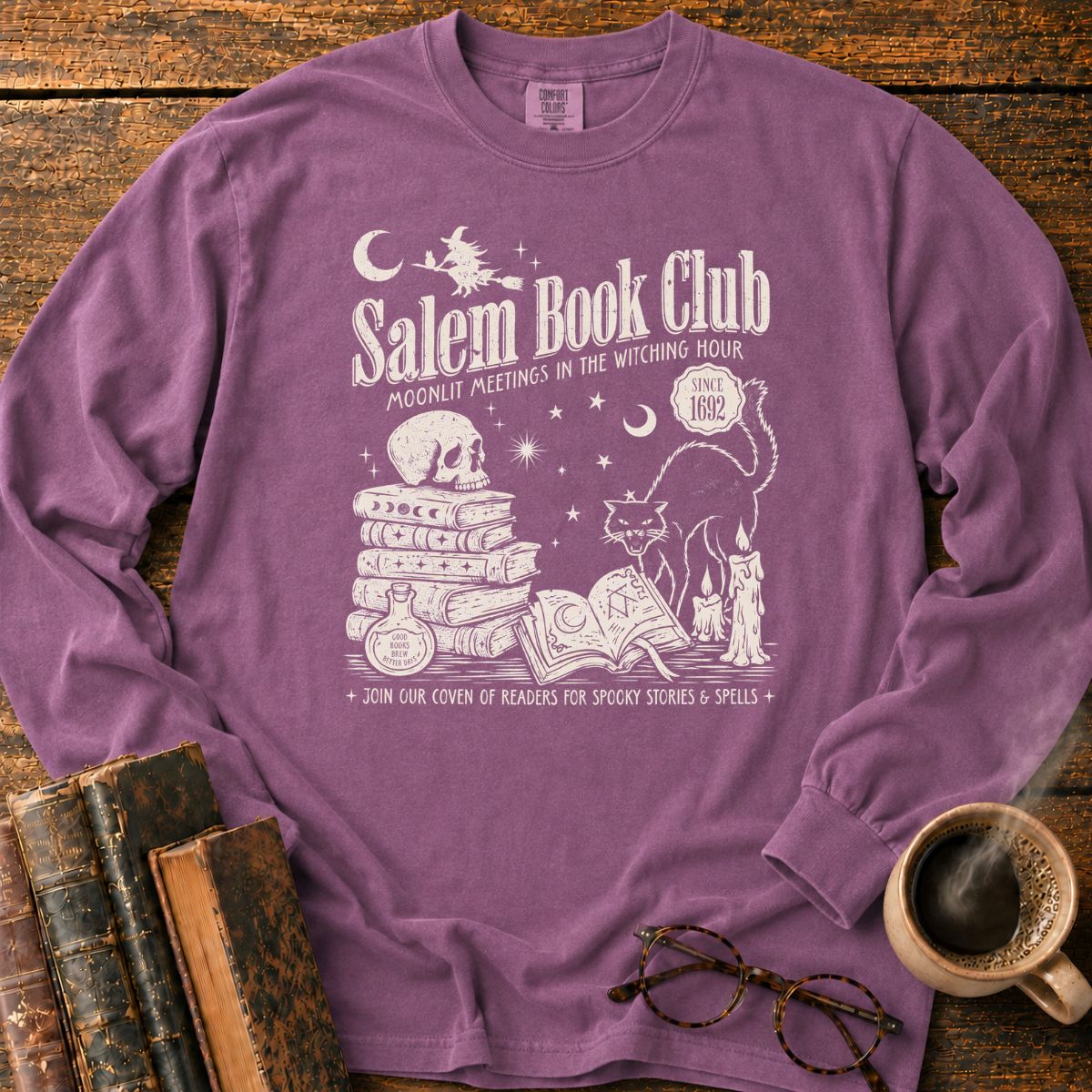 Salem Book Club Witchy LS T-Shirt