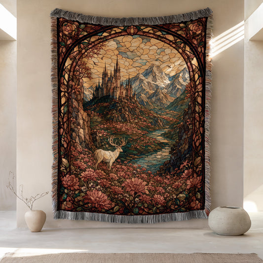 Throne Glass Woven Throw Blanket