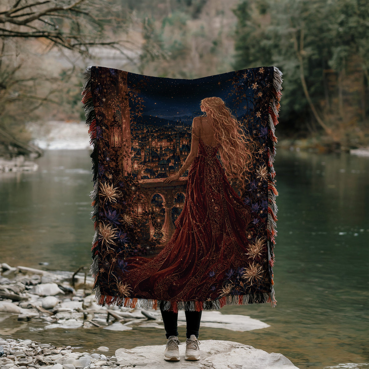Starfall Woven Throw Blanket