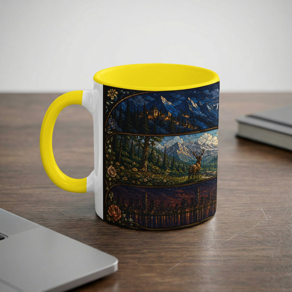 Stained Glass Maas Realms Mug