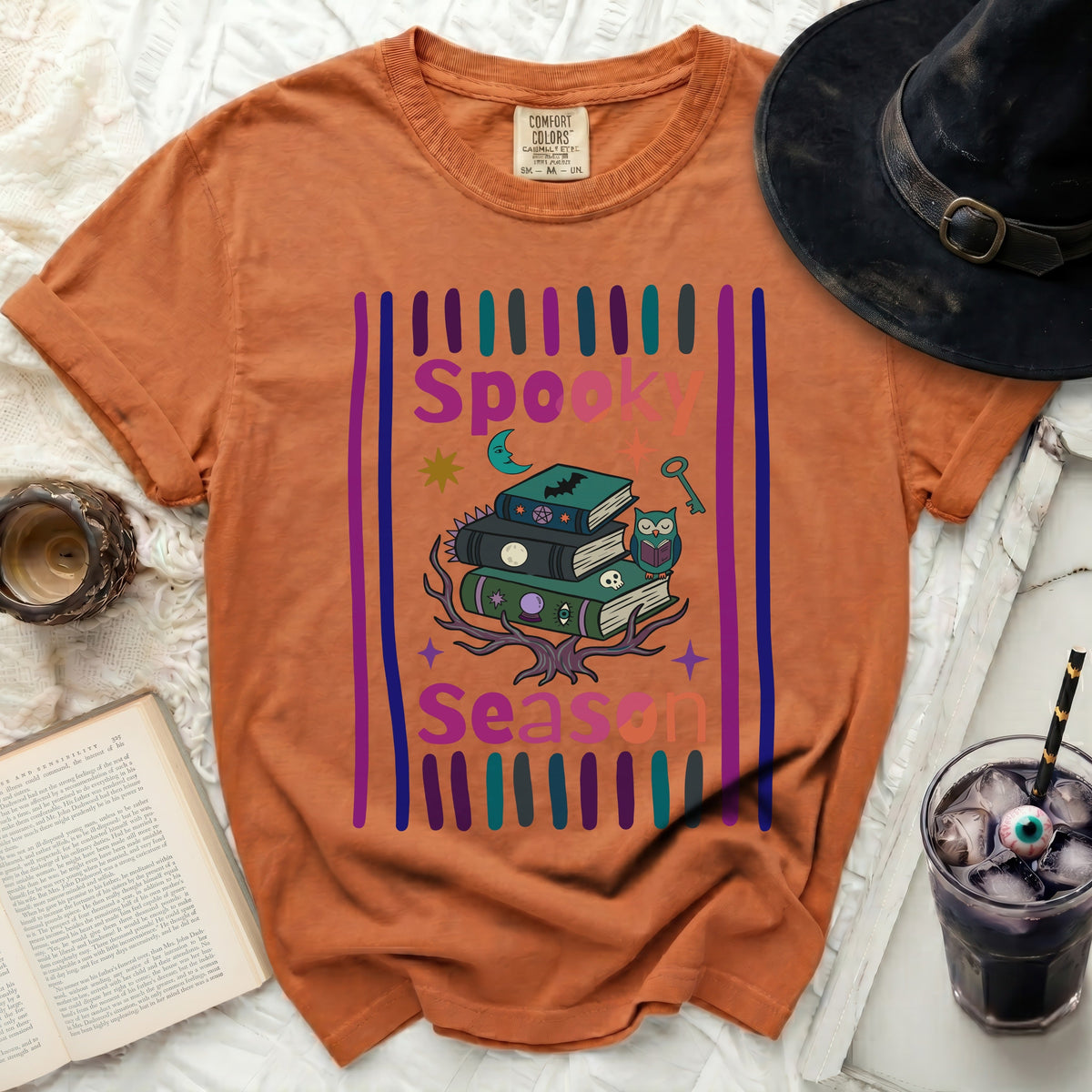 Spooky Season Books Arcane Tee