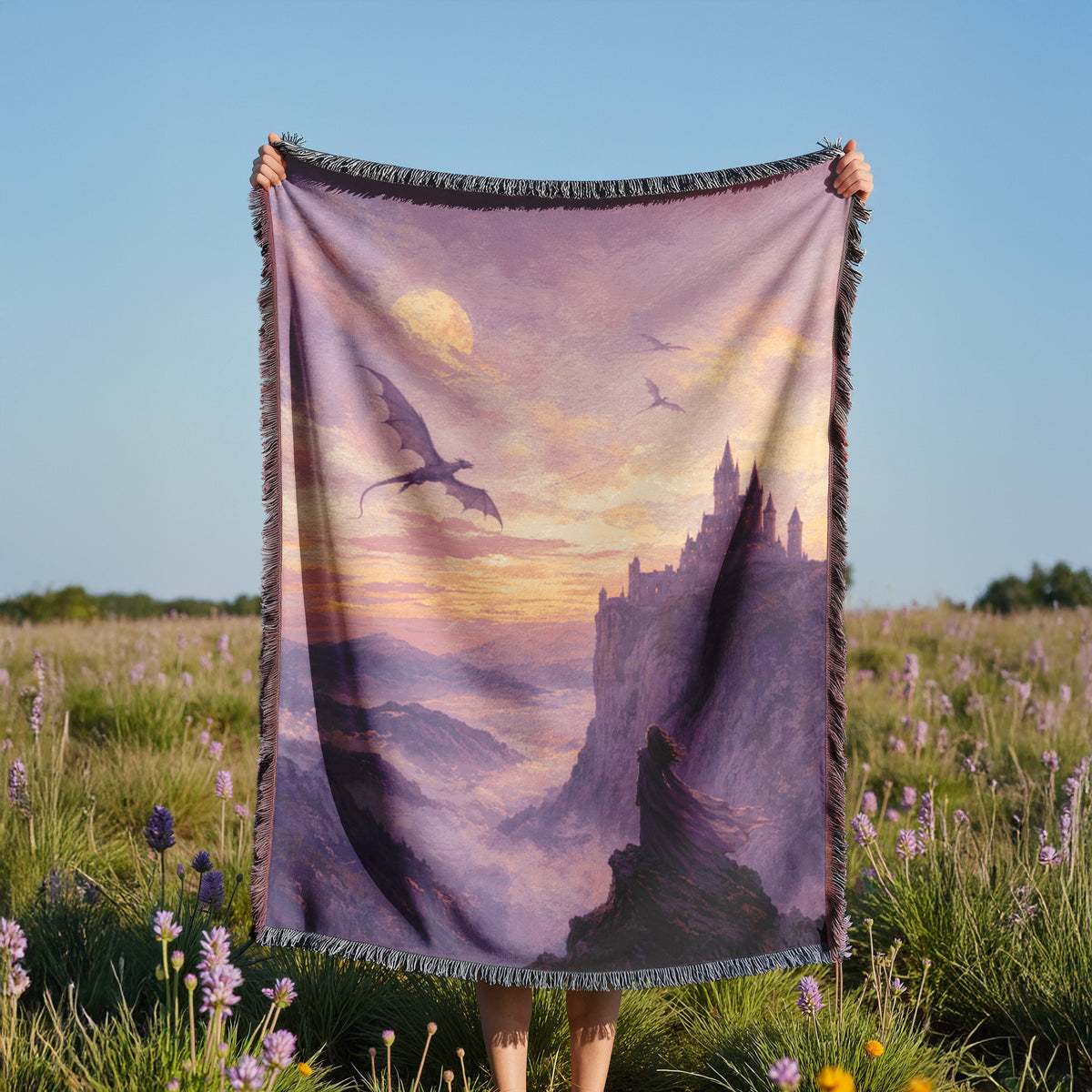 Twilight Flight Woven Throw Blanket