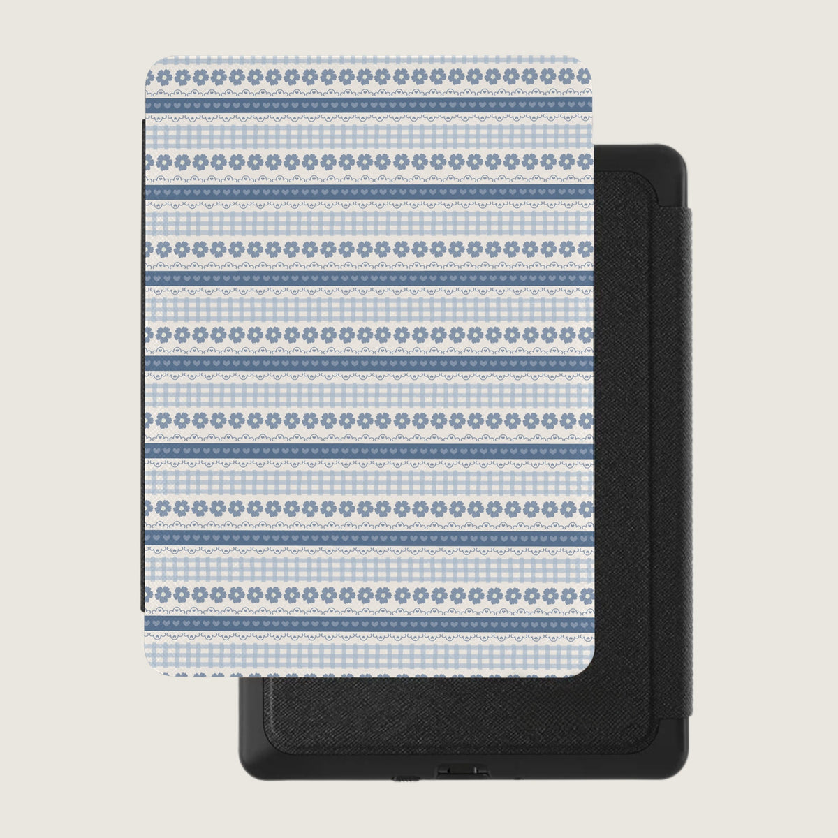 Blue Gingham Kindle Case