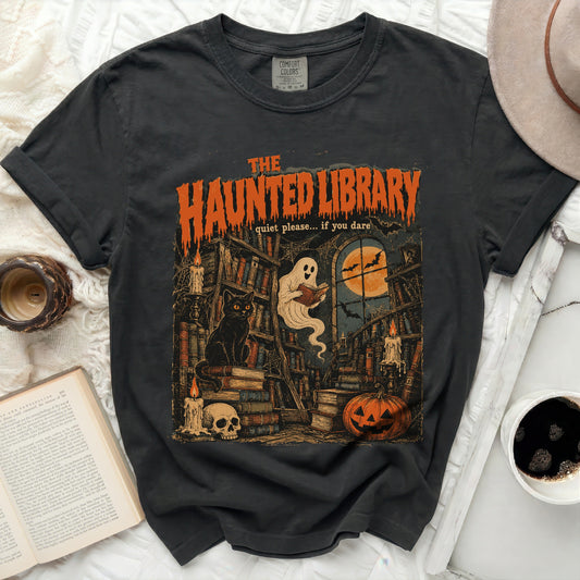 The Haunted Library Tee