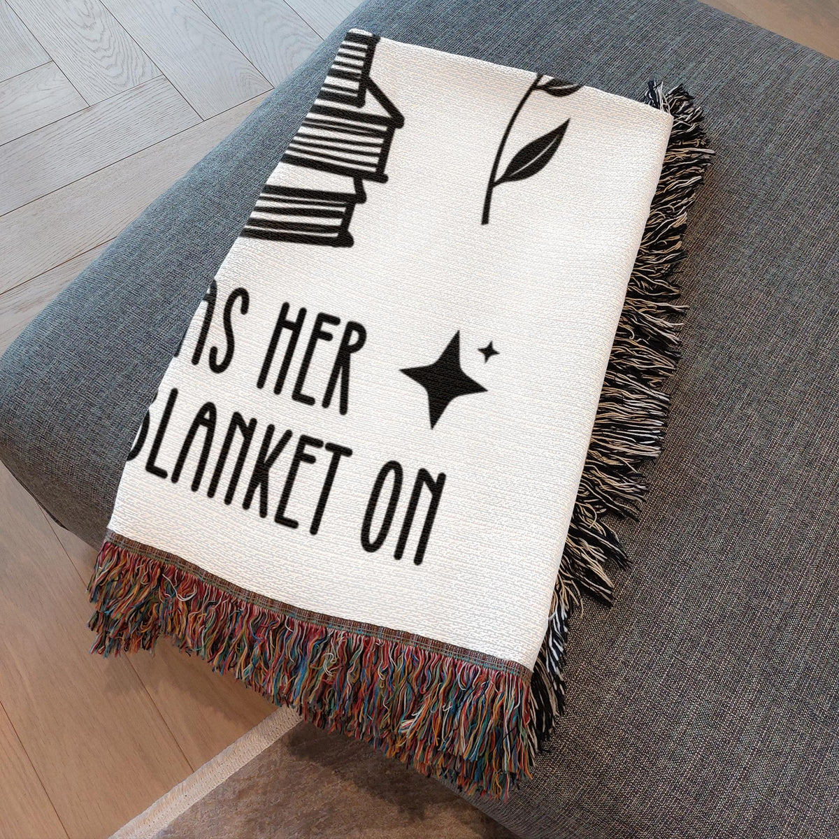 Shhh Mom Reading Woven Blanket