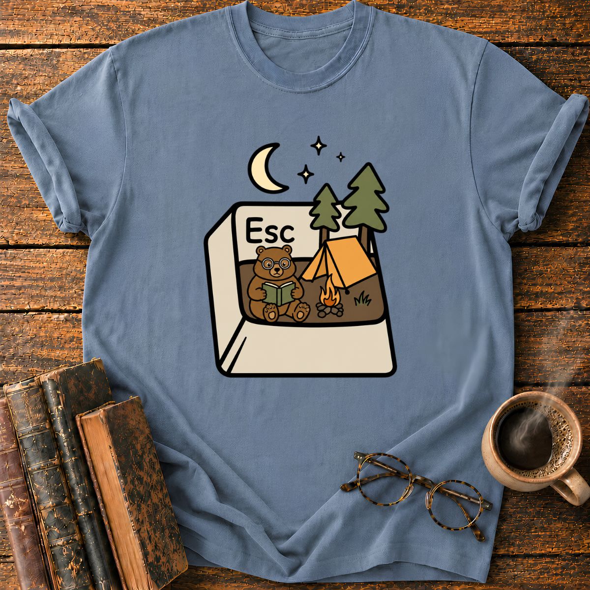Cozy Escape Key Reading Diorama T-Shirt