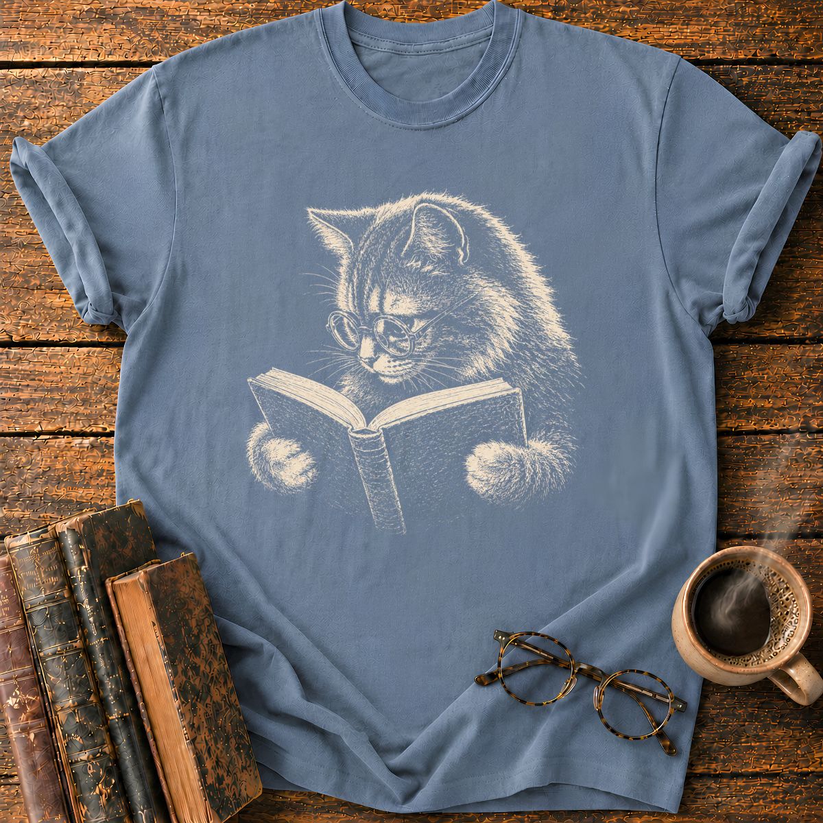 Bookish Cat T-Shirt