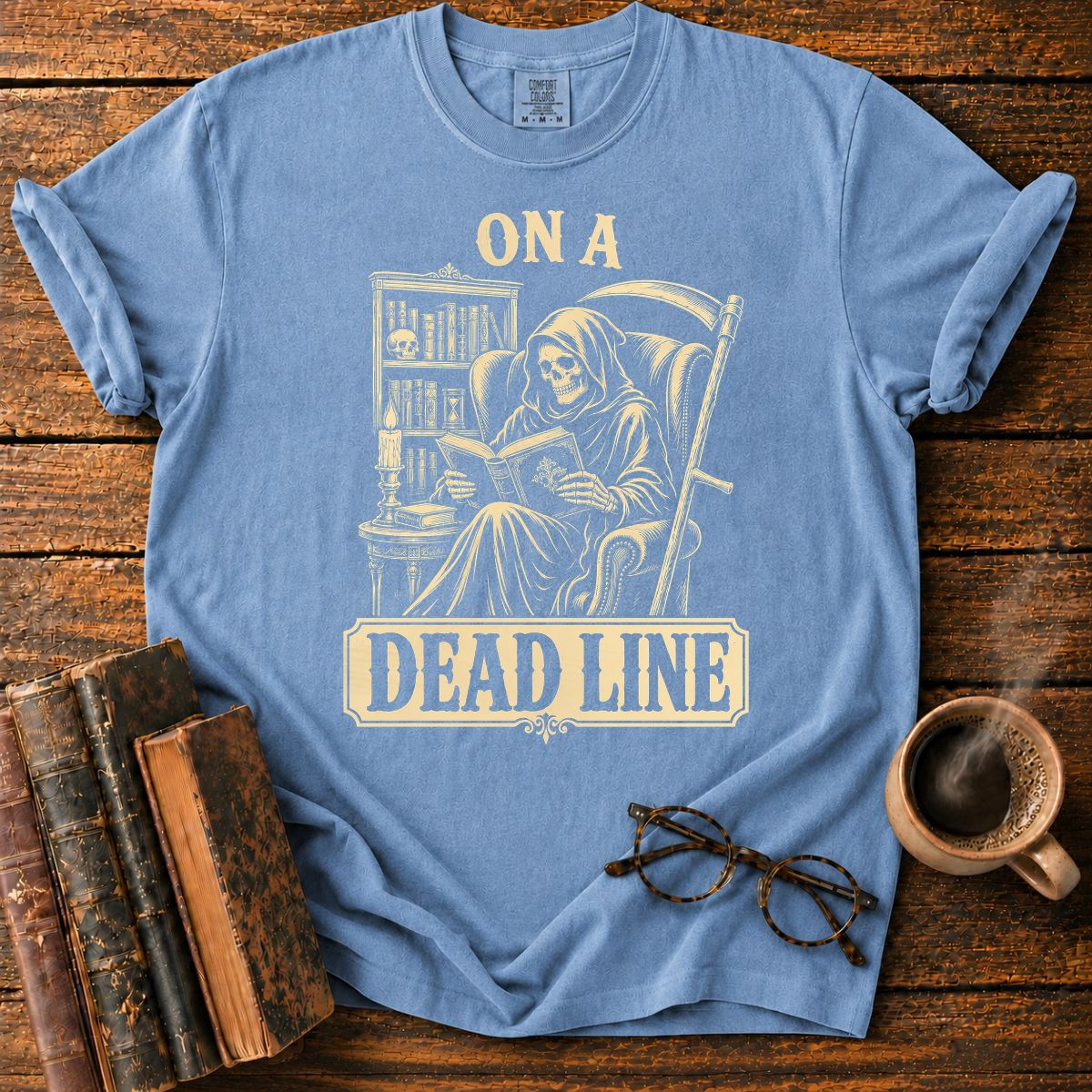On A Dead Line Grim Reaper T-Shirt