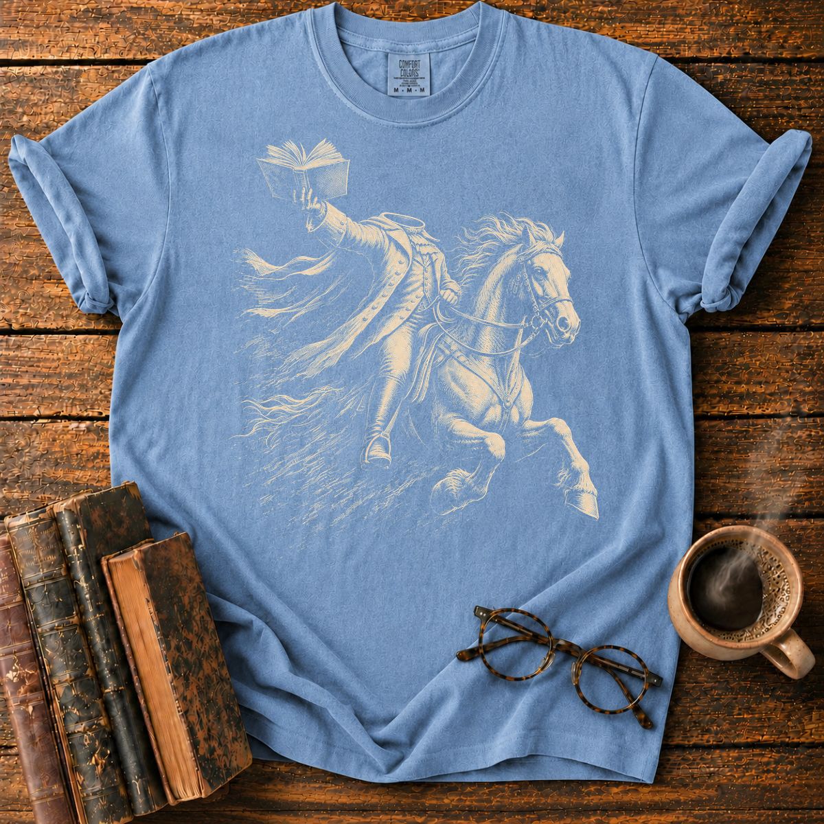 Headless Horseman Holding Book T-Shirt