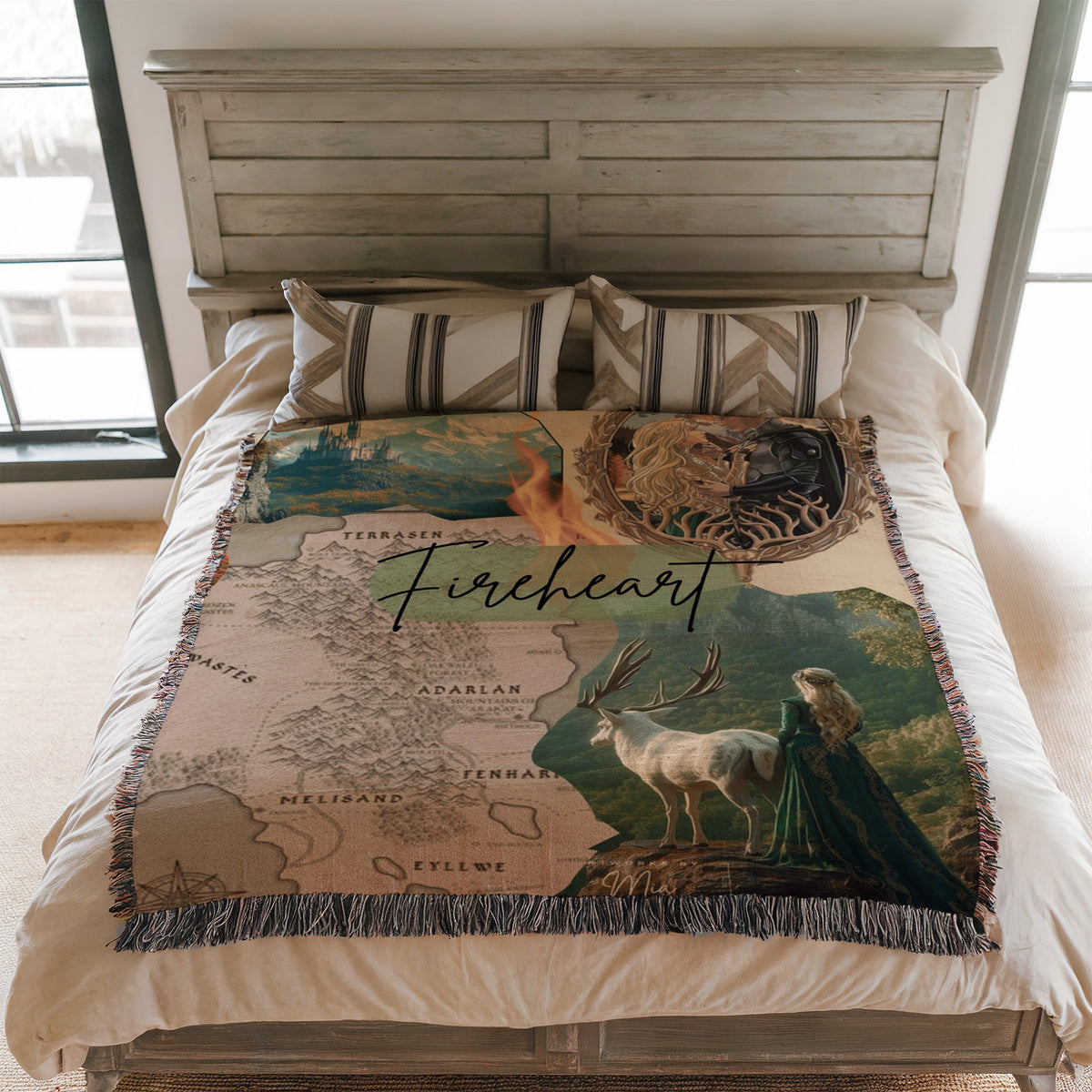 Fireheart Woven Throw Blanket