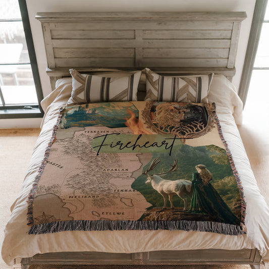 Fireheart Woven Throw Blanket