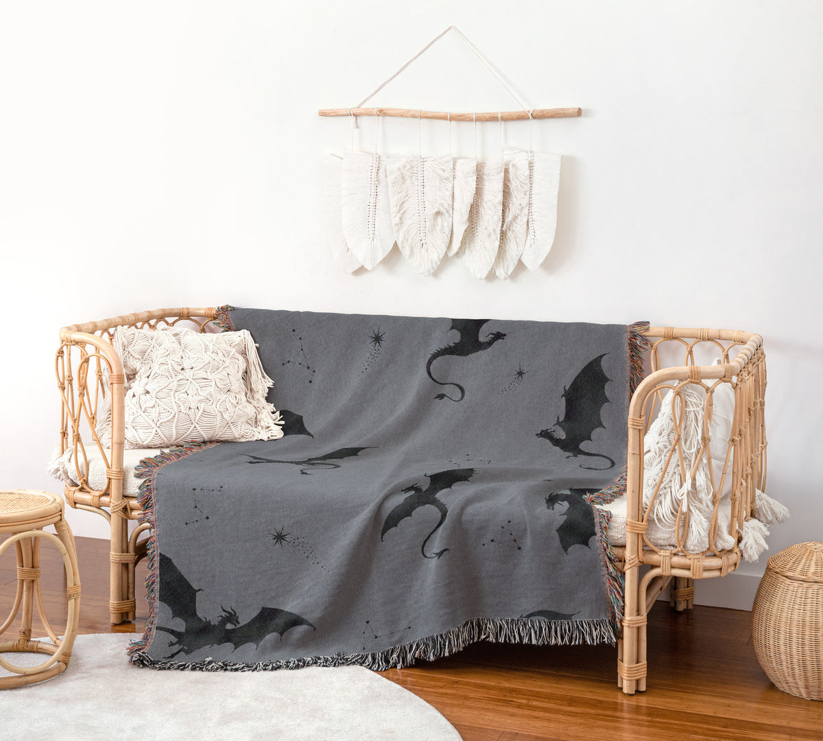 Fourth Wing Woven Throw Blanket