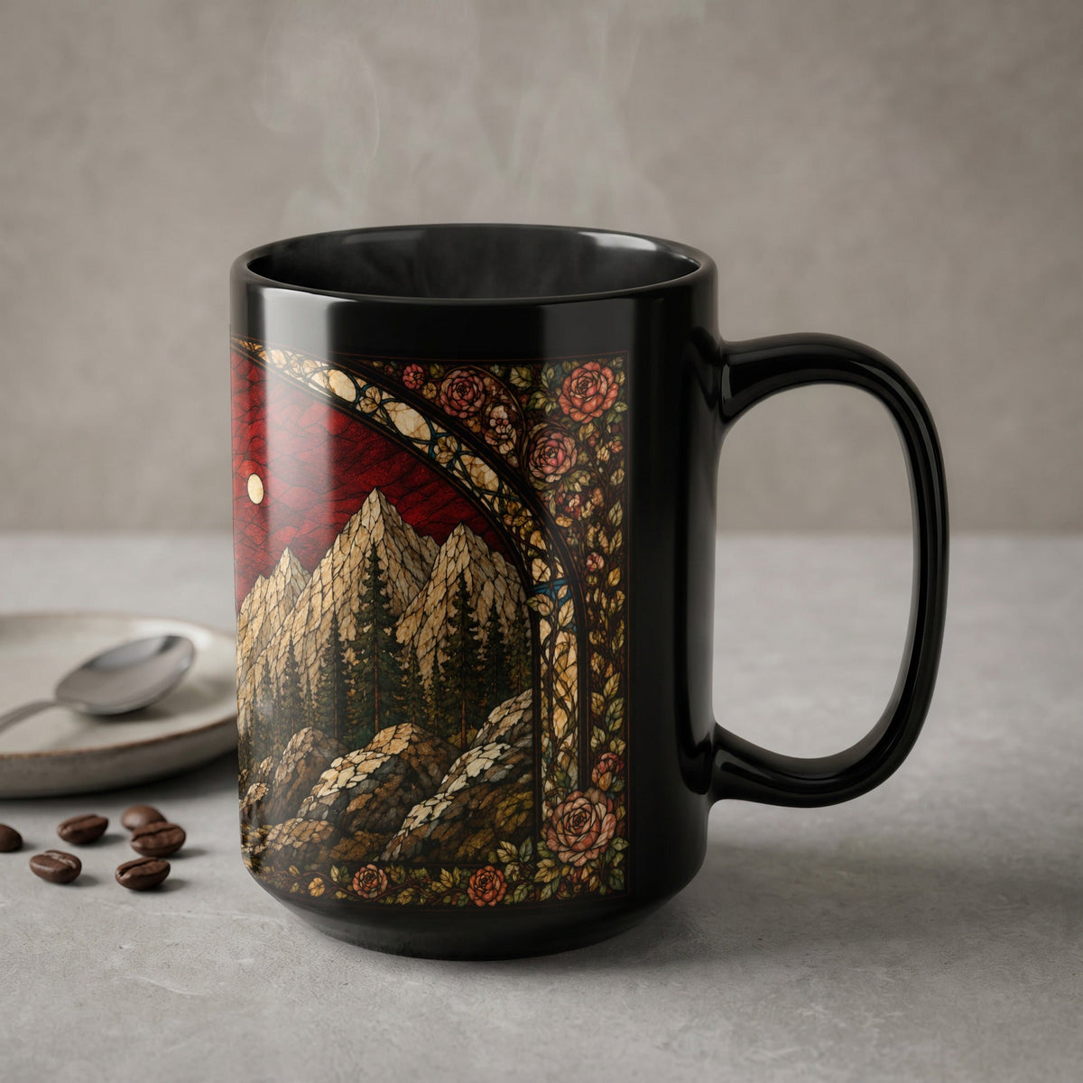 Manon Stained Glass Art Mug