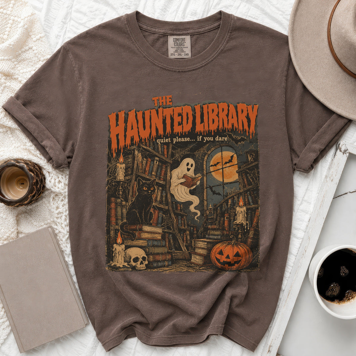 The Haunted Library Tee