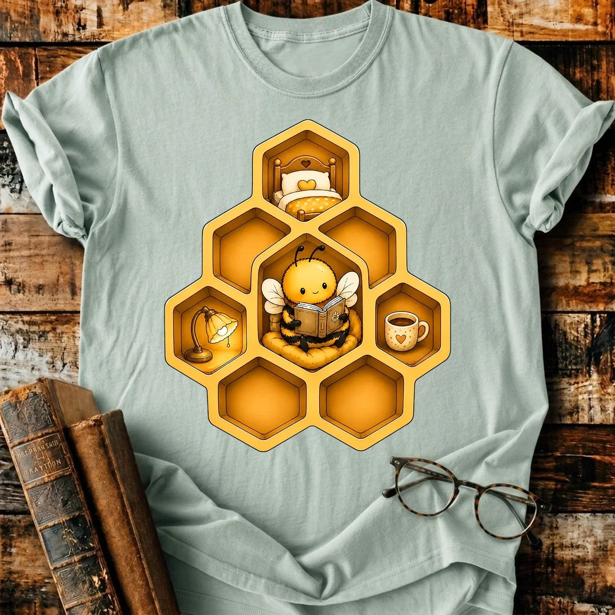 Bee Reading T-Shirt