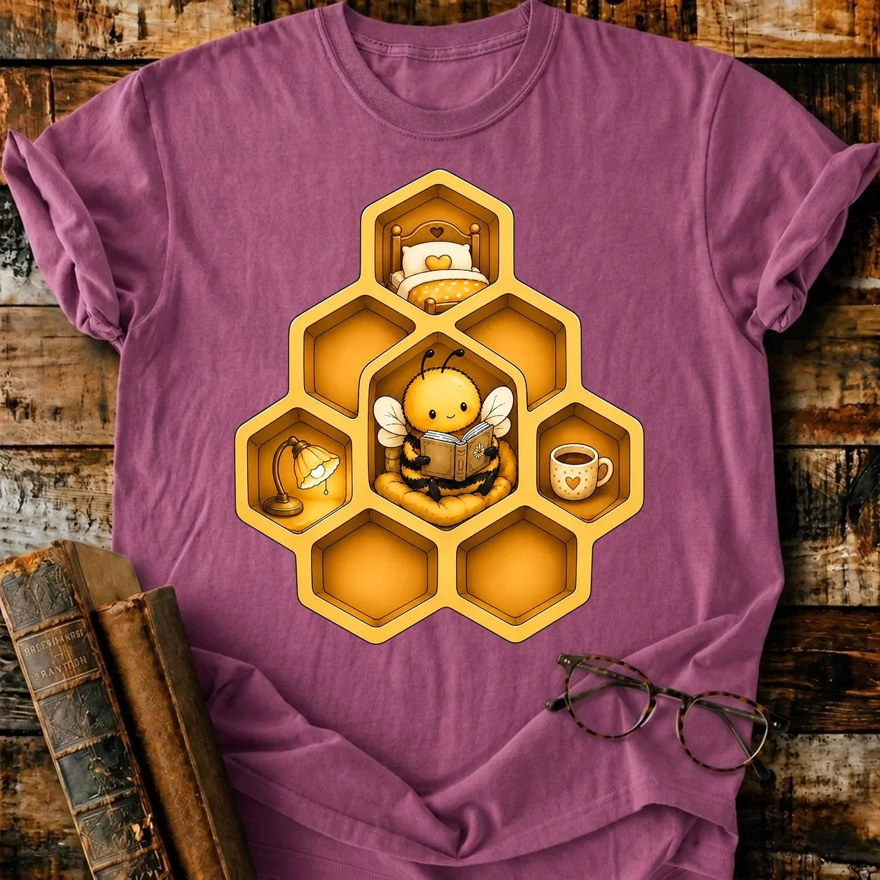 Bee Reading T-Shirt