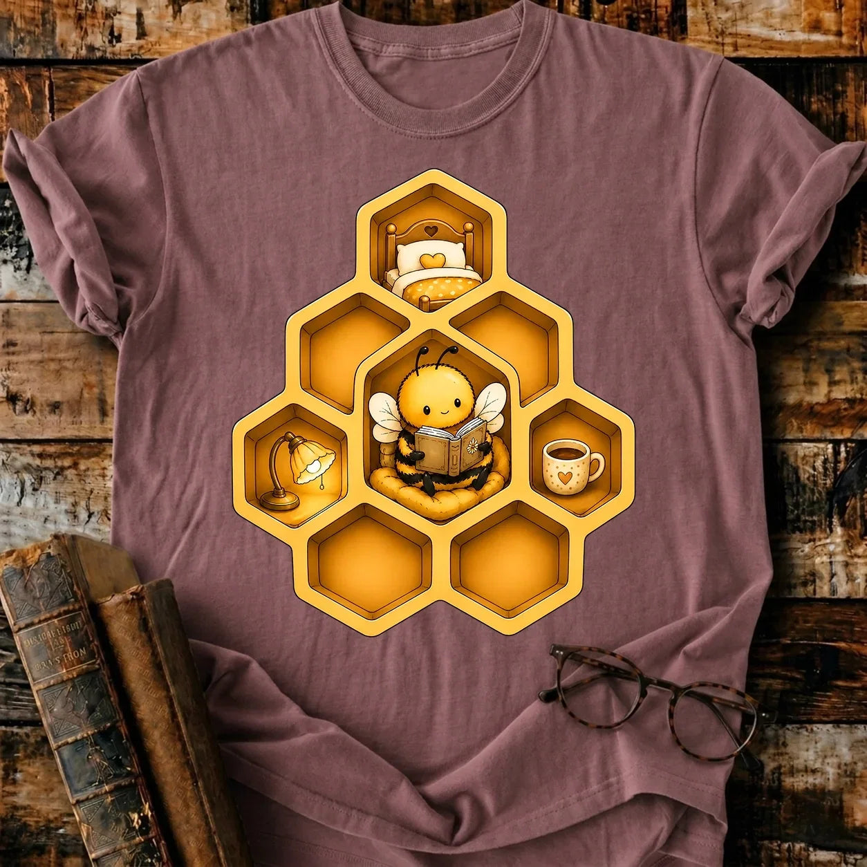 Bee Reading T-Shirt
